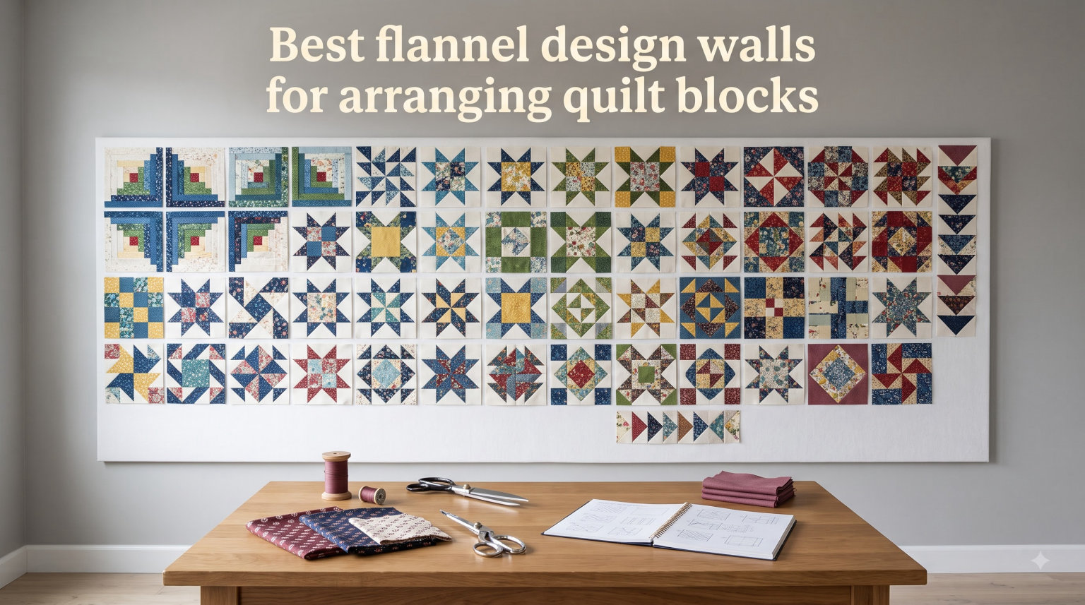 Best flannel design walls for arranging quilt blocks
