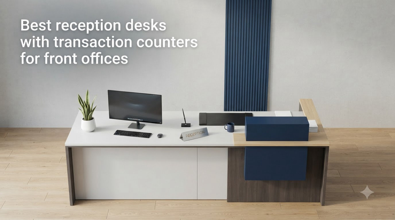 Best reception desks with transaction counters for front offices