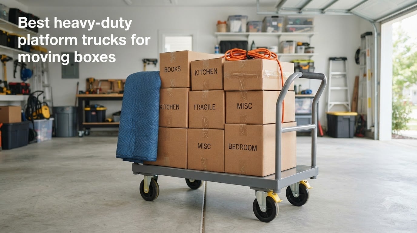 Best heavy-duty platform trucks for moving boxes