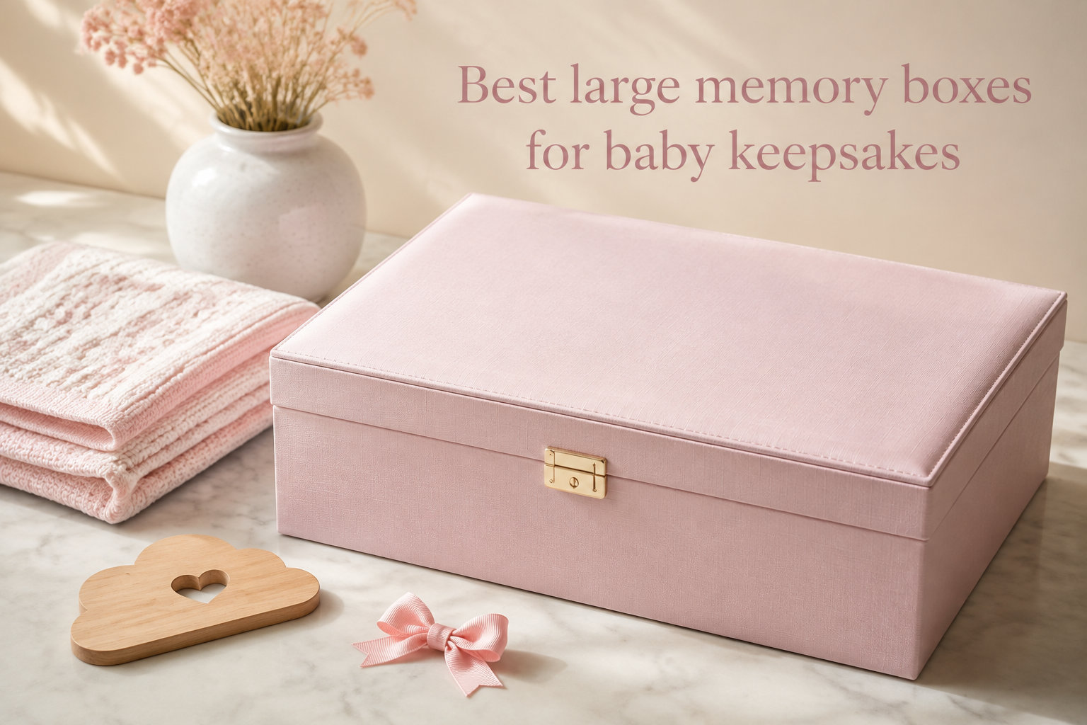 Best large memory boxes for baby keepsakes