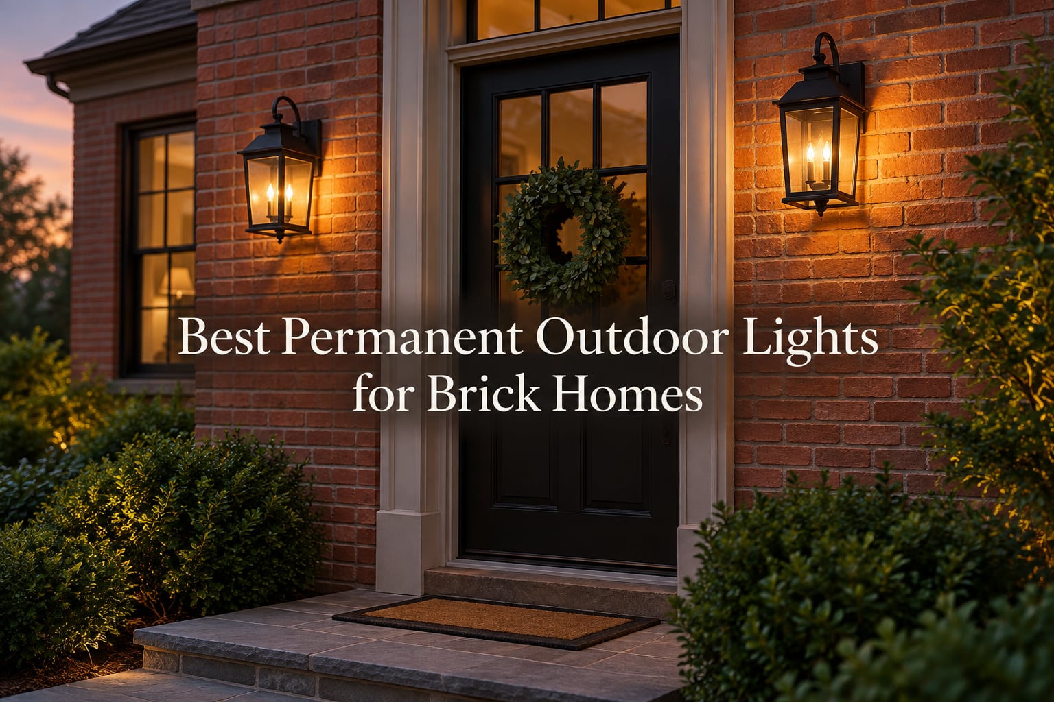 Best Permanent Outdoor Lights for Brick Homes