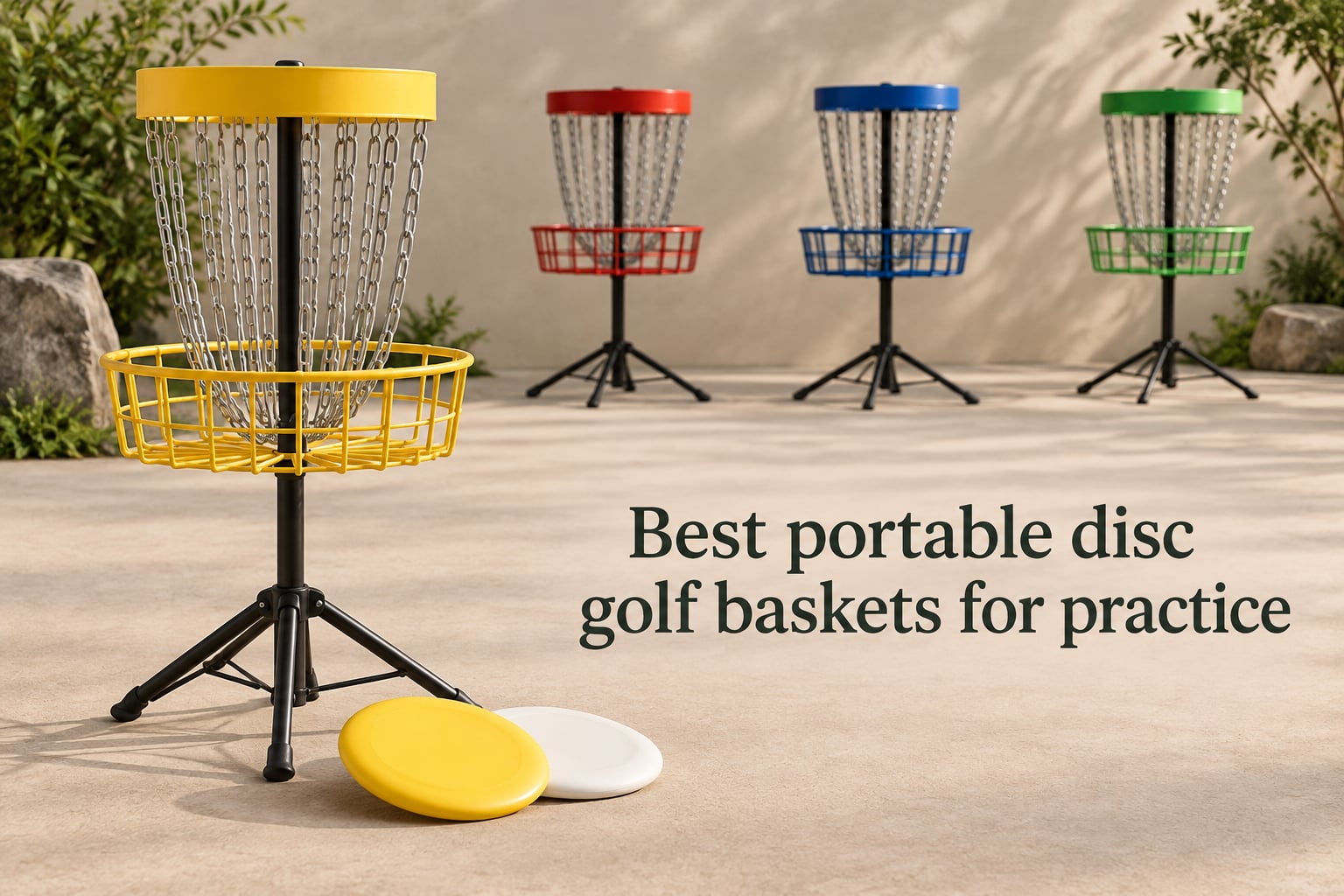 Best portable disc golf baskets for practice