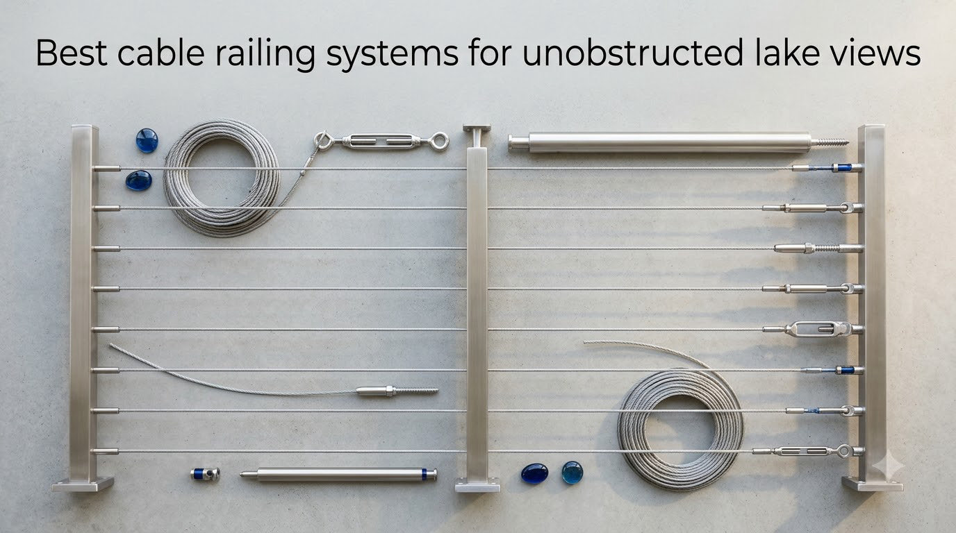 Best cable railing systems for unobstructed lake views