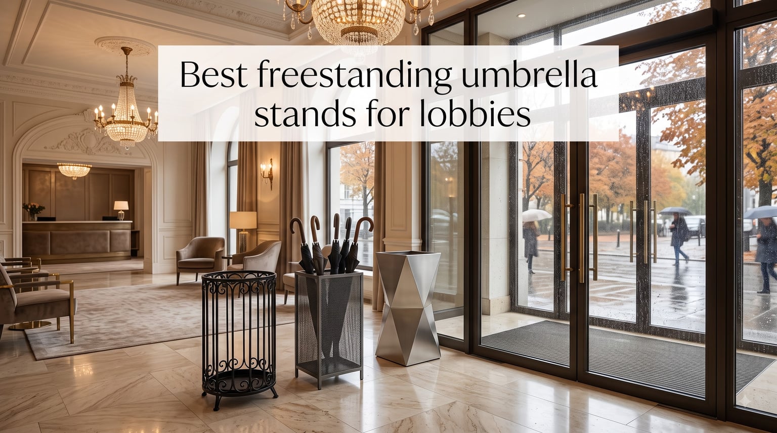 Best freestanding umbrella stands for lobbies
