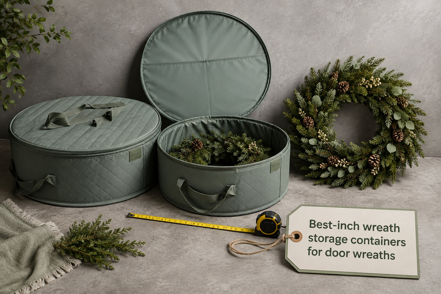 Best 36-inch wreath storage containers for door wreaths