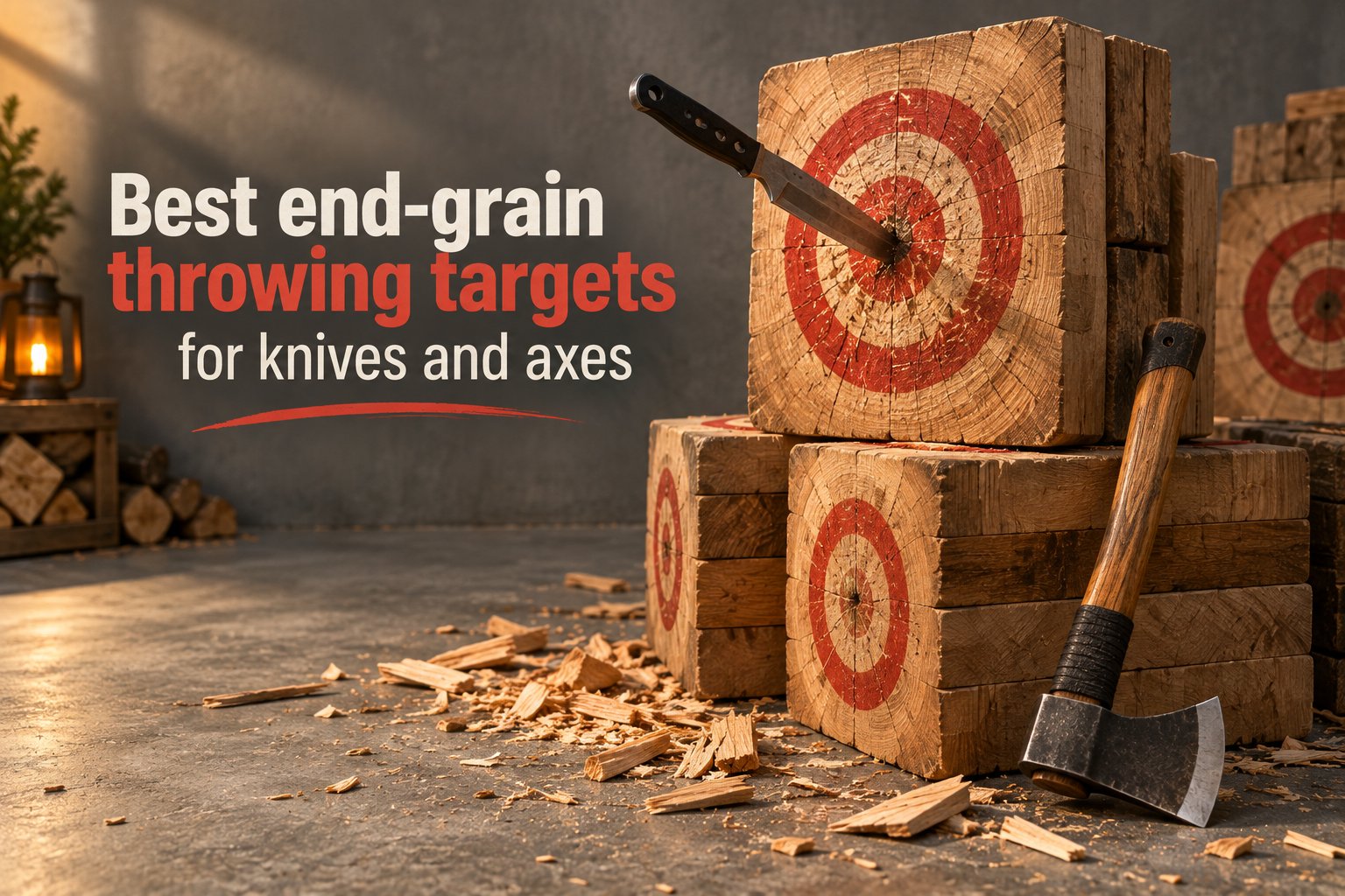 Best end-grain throwing targets for knives and axes