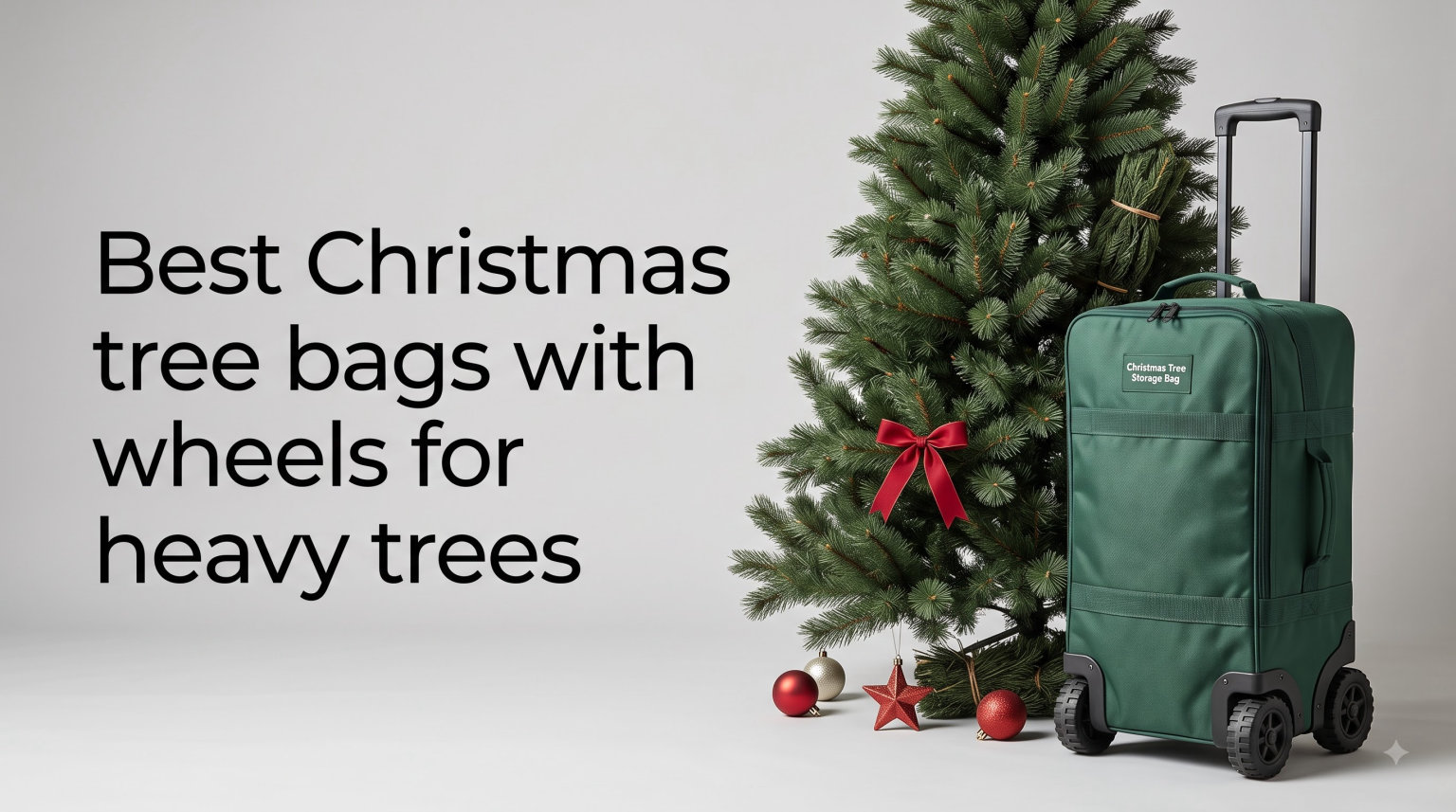 Best Christmas tree bags with wheels for heavy trees