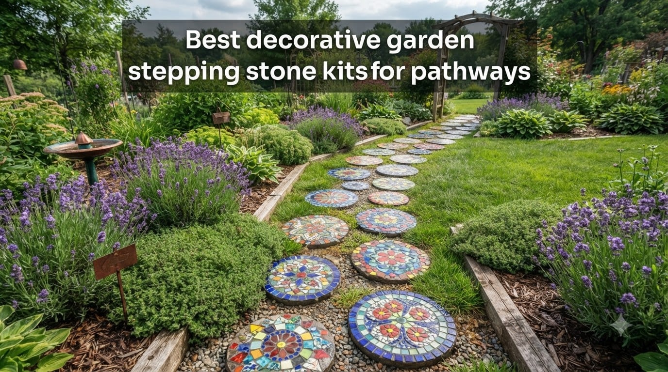 Best decorative garden stepping stone kits for pathways
