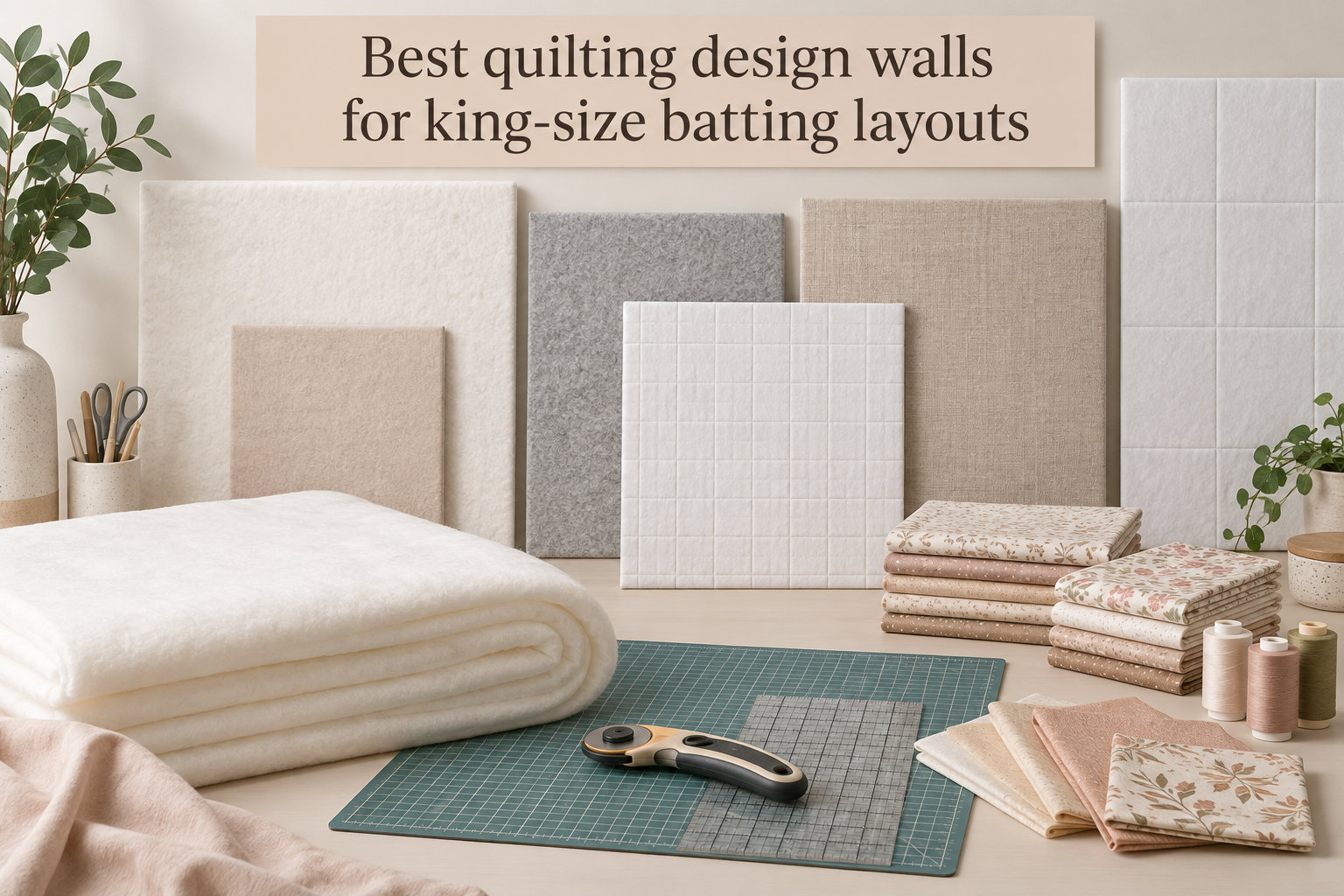 Best quilting design walls for king-size batting layouts