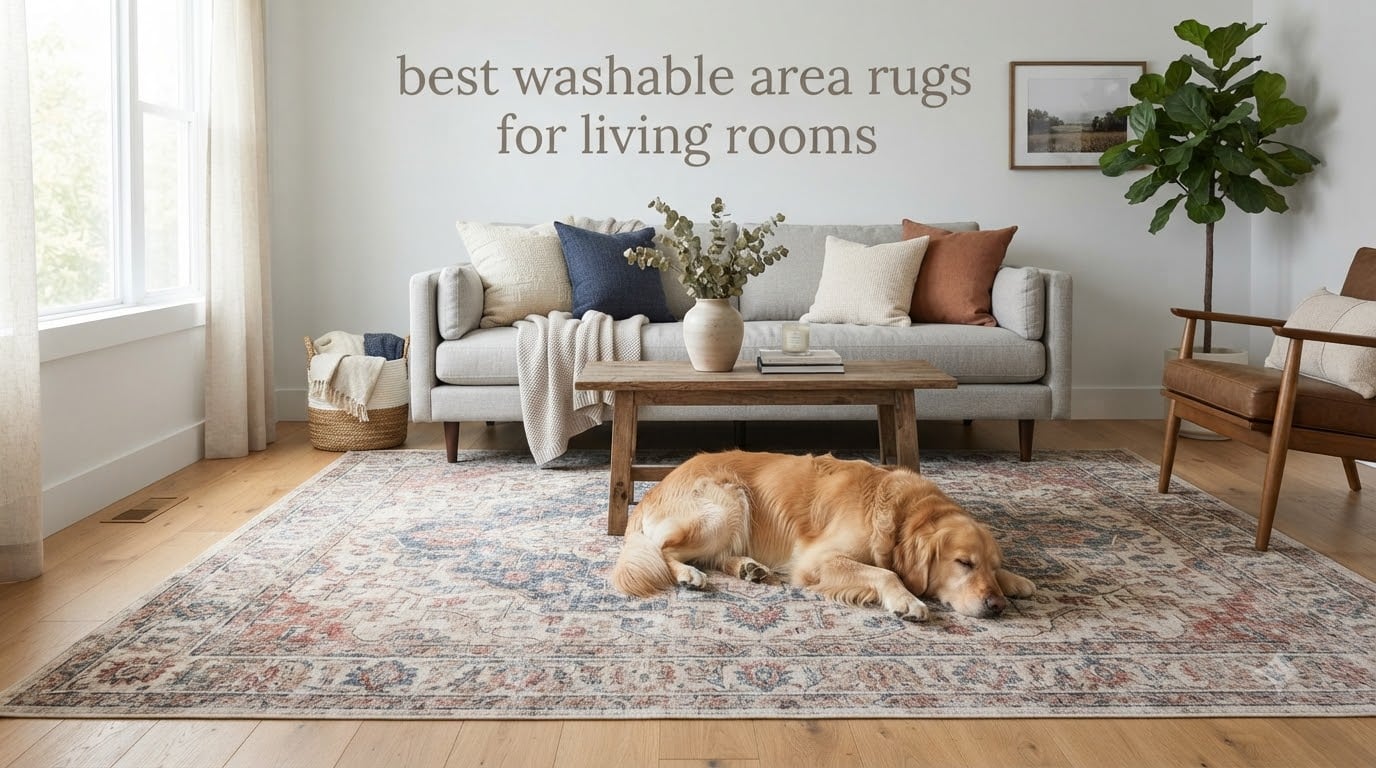 best washable area rugs for living rooms