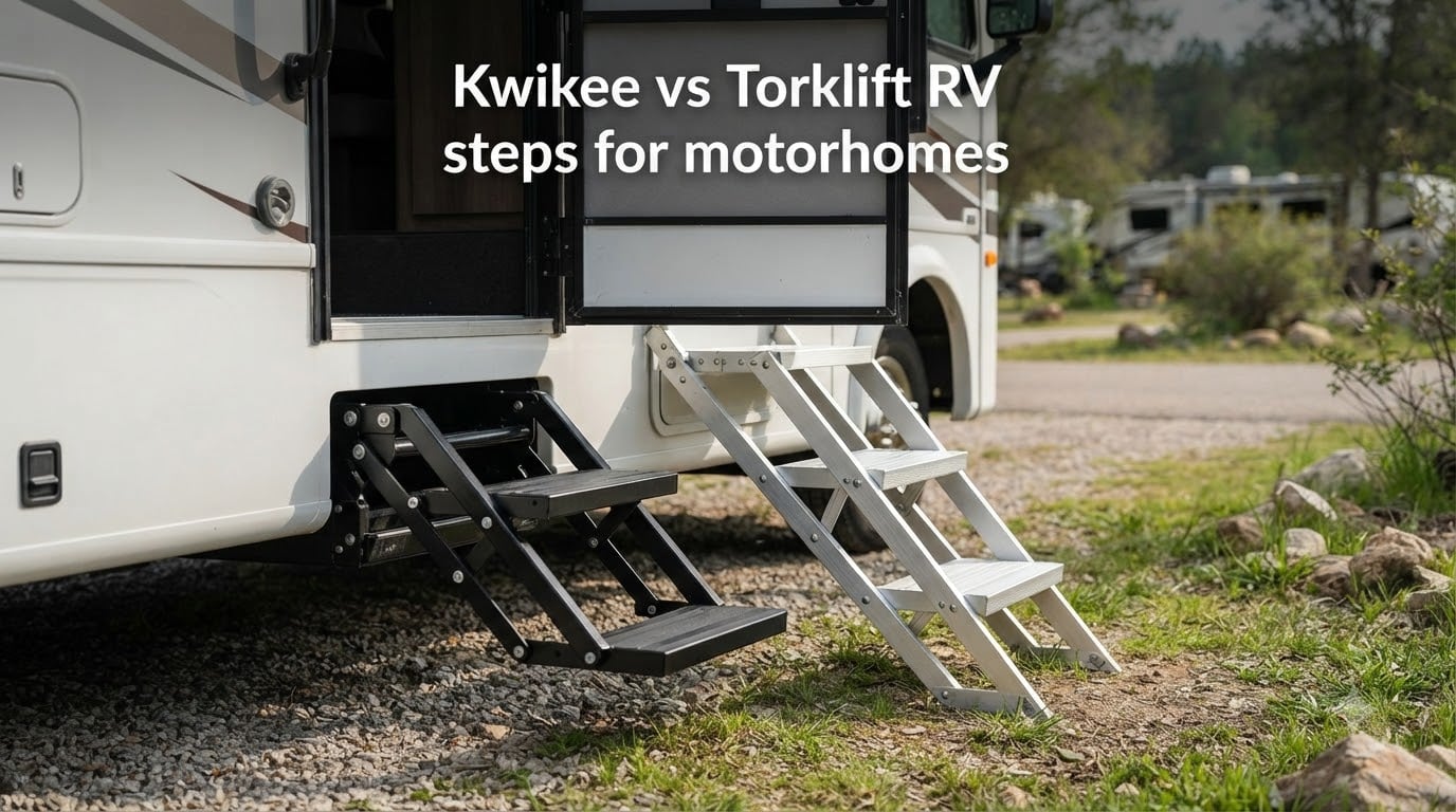 Kwikee vs Torklift RV steps for motorhomes
