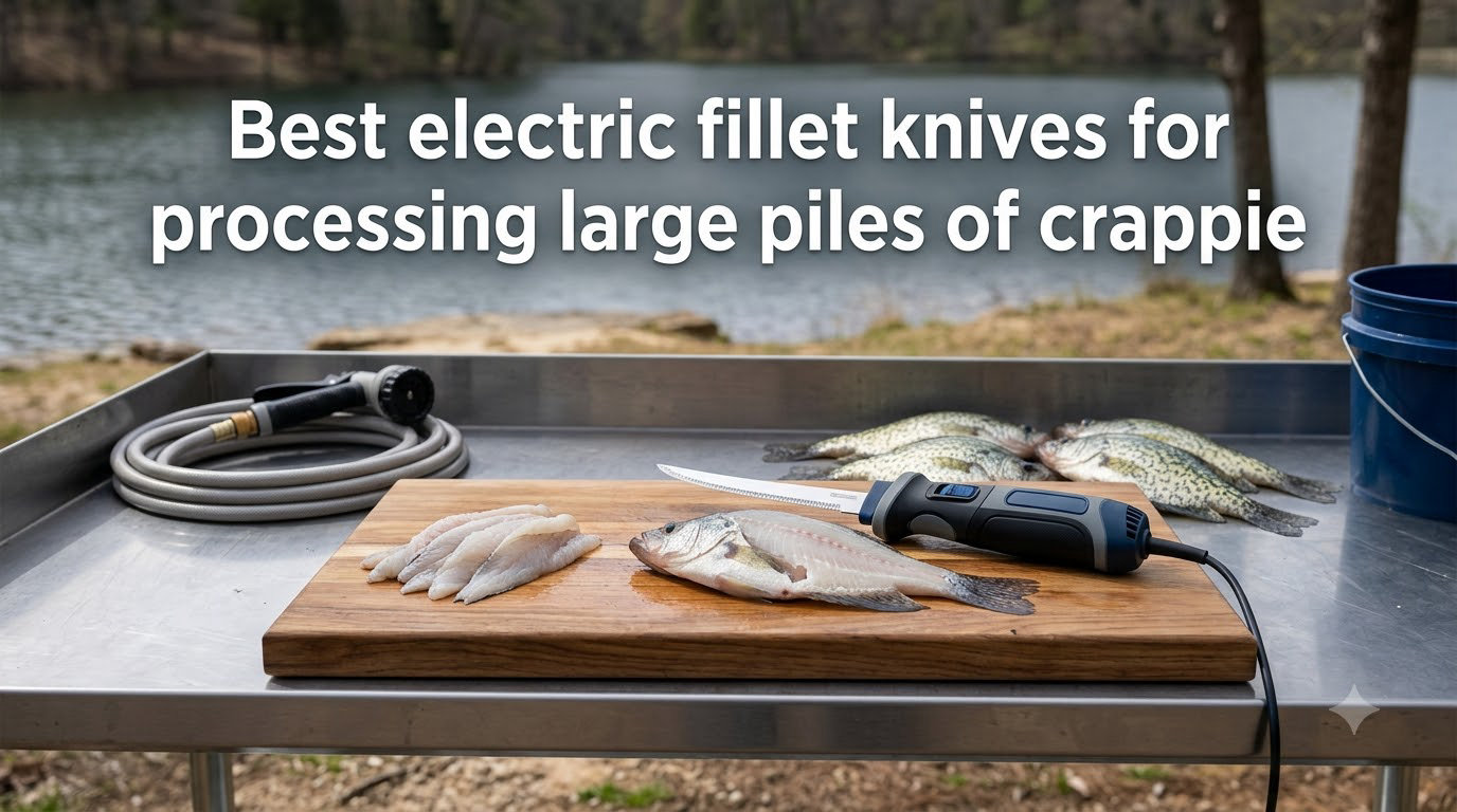 Best electric fillet knives for processing large piles of crappie
