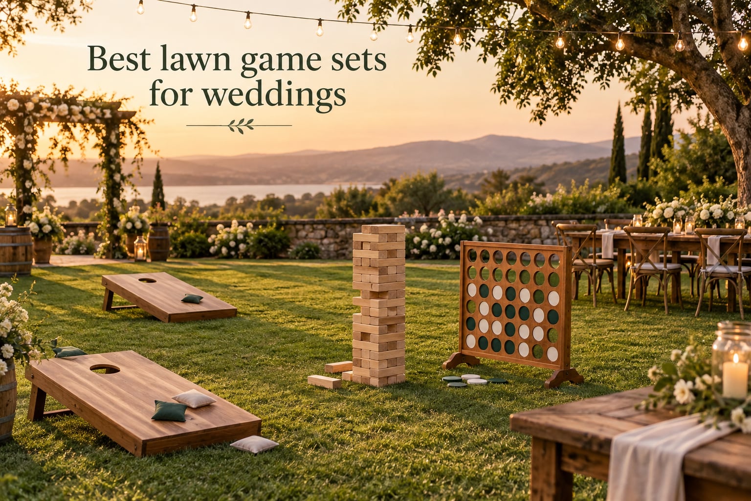 Best lawn game sets for weddings