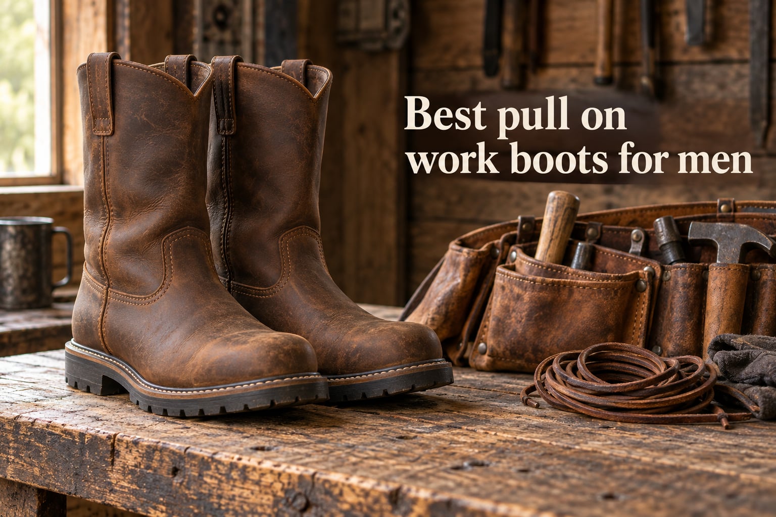 Best pull on work boots for men