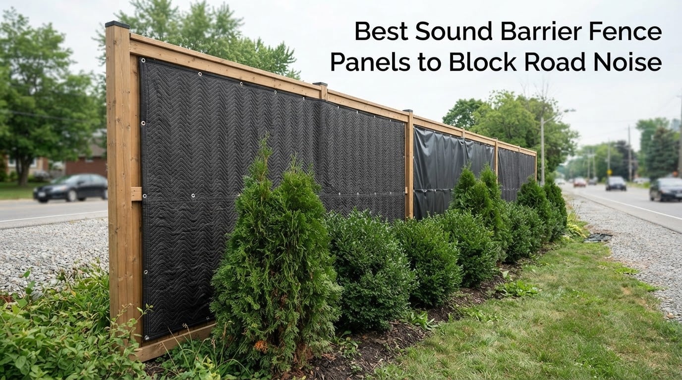 Best Sound Barrier Fence Panels to Block Road Noise