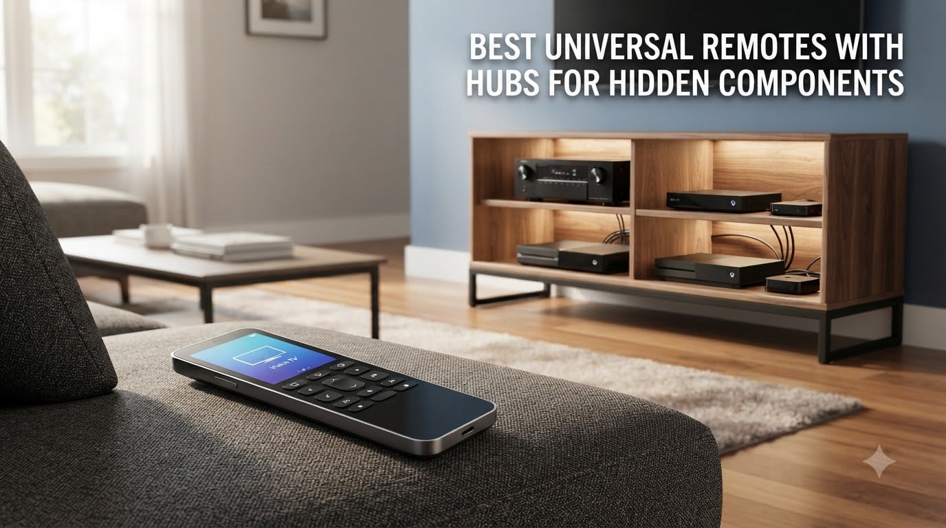Best universal remotes with hubs for hidden components