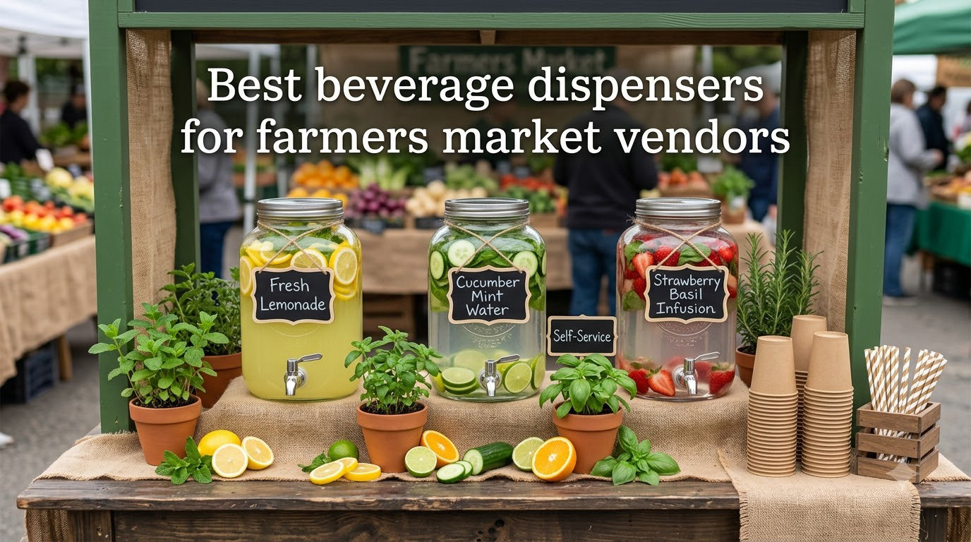 Best beverage dispensers for farmers market vendors
