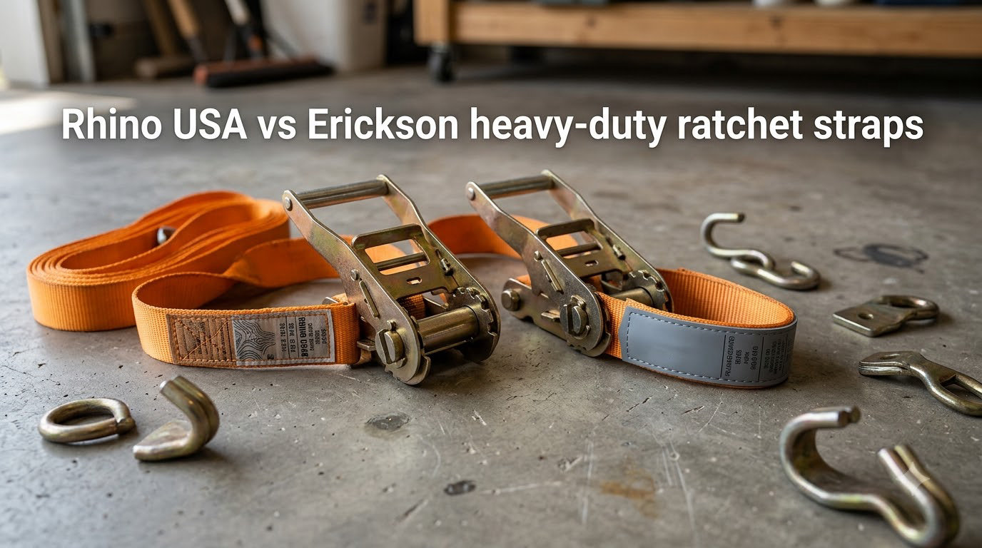 Rhino USA vs Erickson heavy-duty ratchet straps