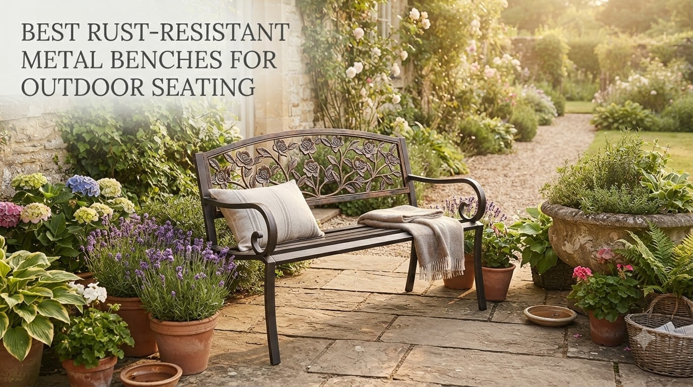 Best rust-resistant metal benches for outdoor seating