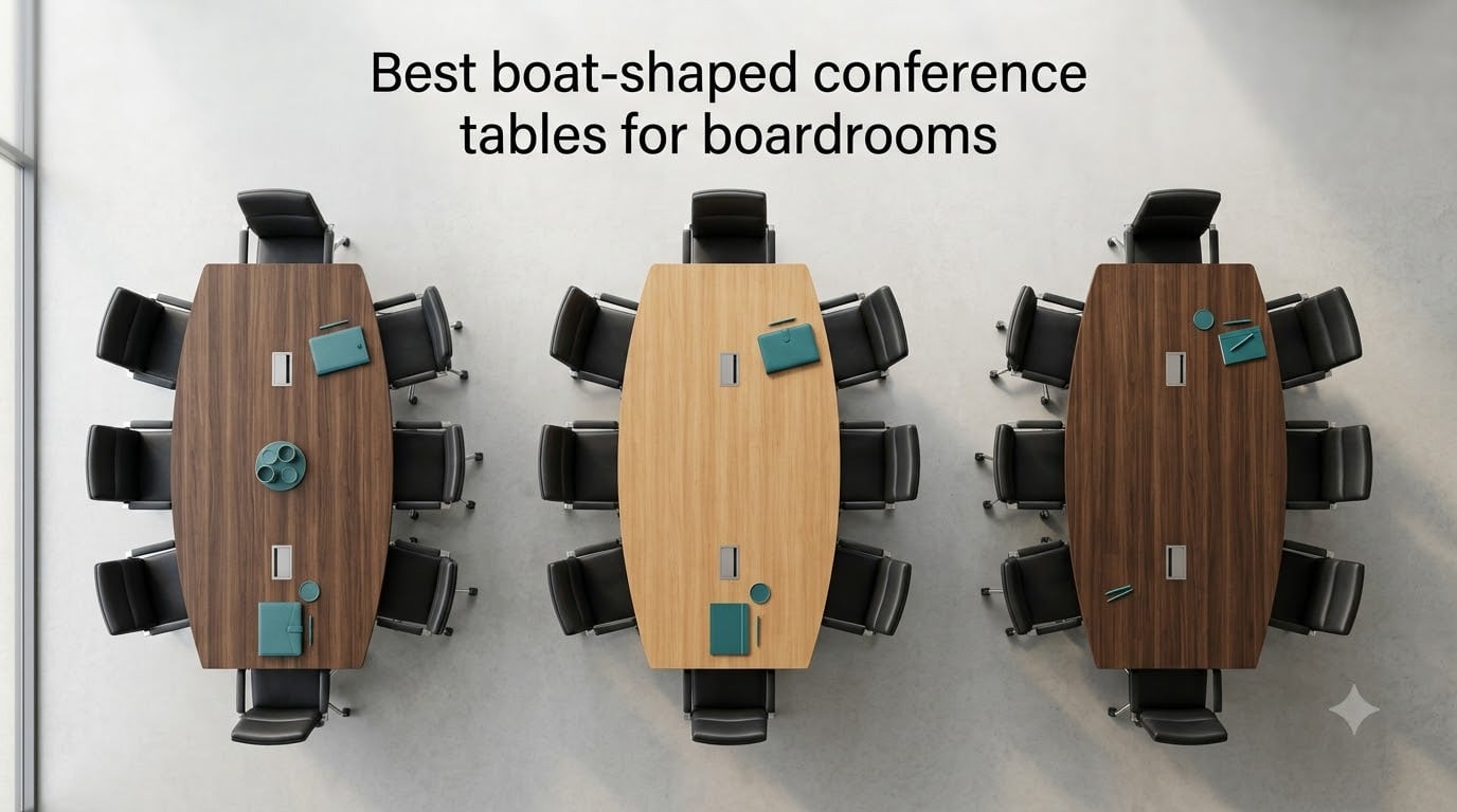 Best boat-shaped conference tables for boardrooms
