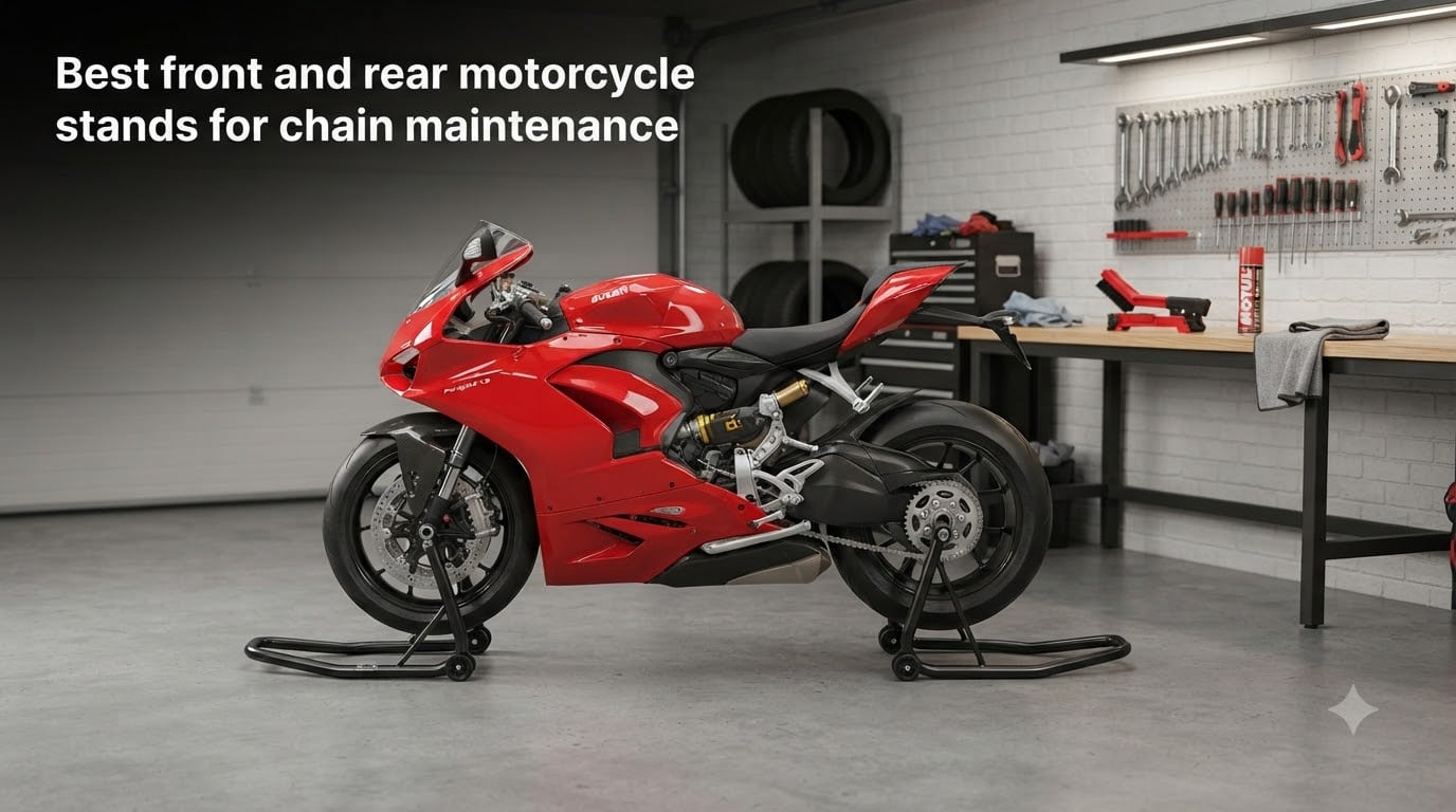 Best front and rear motorcycle stands for chain maintenance