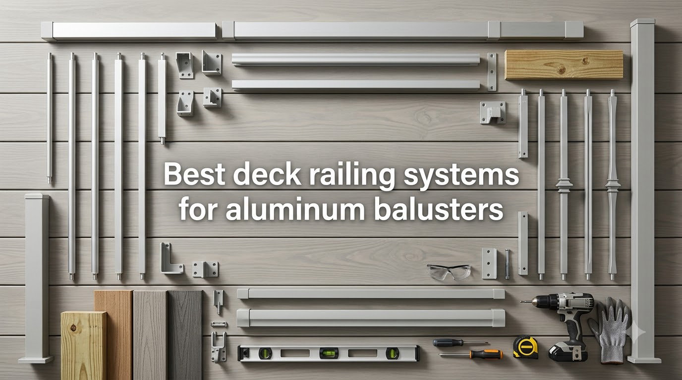 Best deck railing systems for aluminum balusters