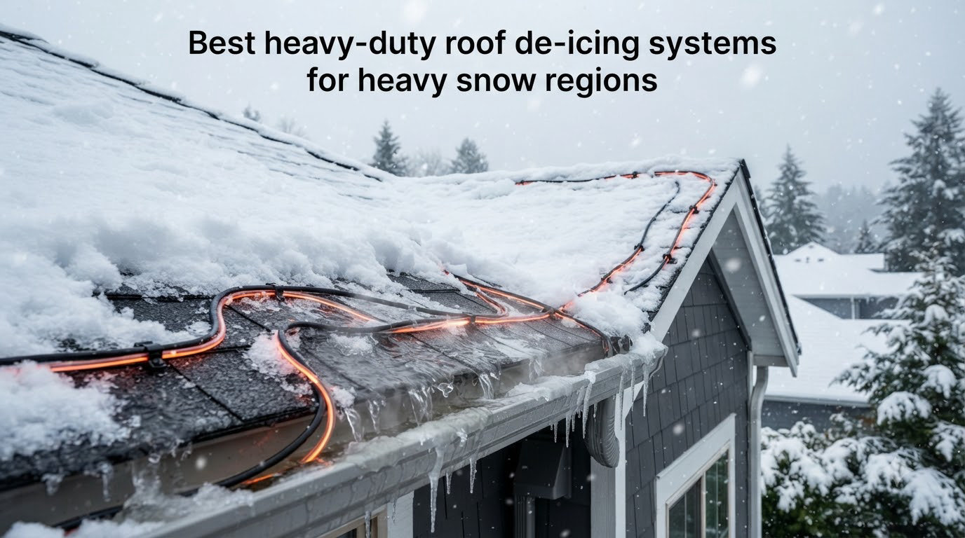 Best heavy-duty roof de-icing systems for heavy snow regions