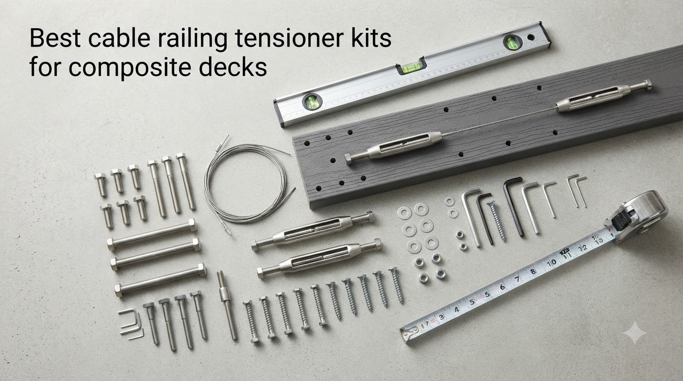 Best cable railing tensioner kits for composite decks