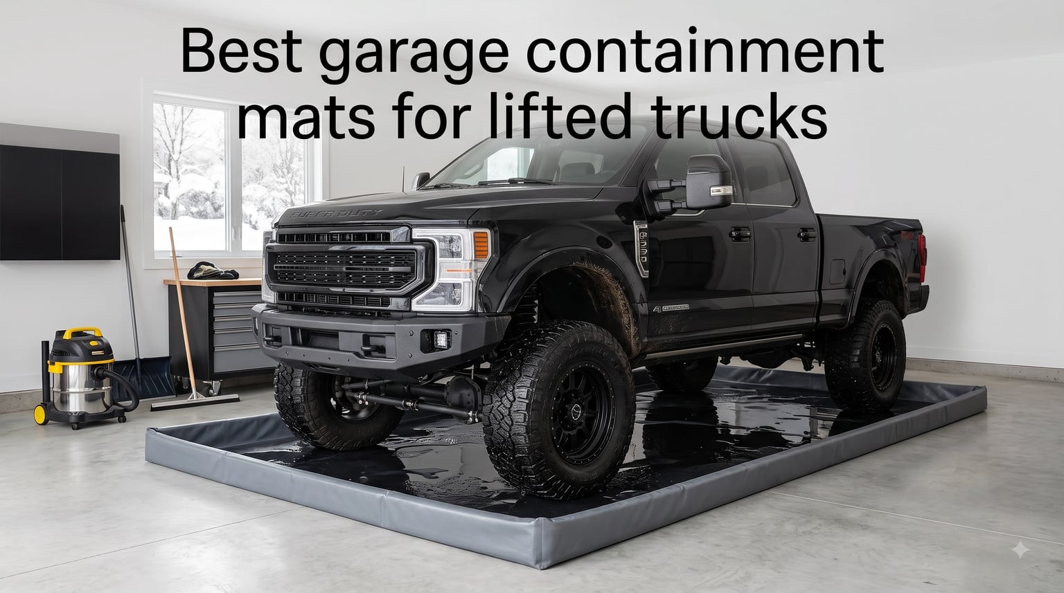 Best garage containment mats for lifted trucks