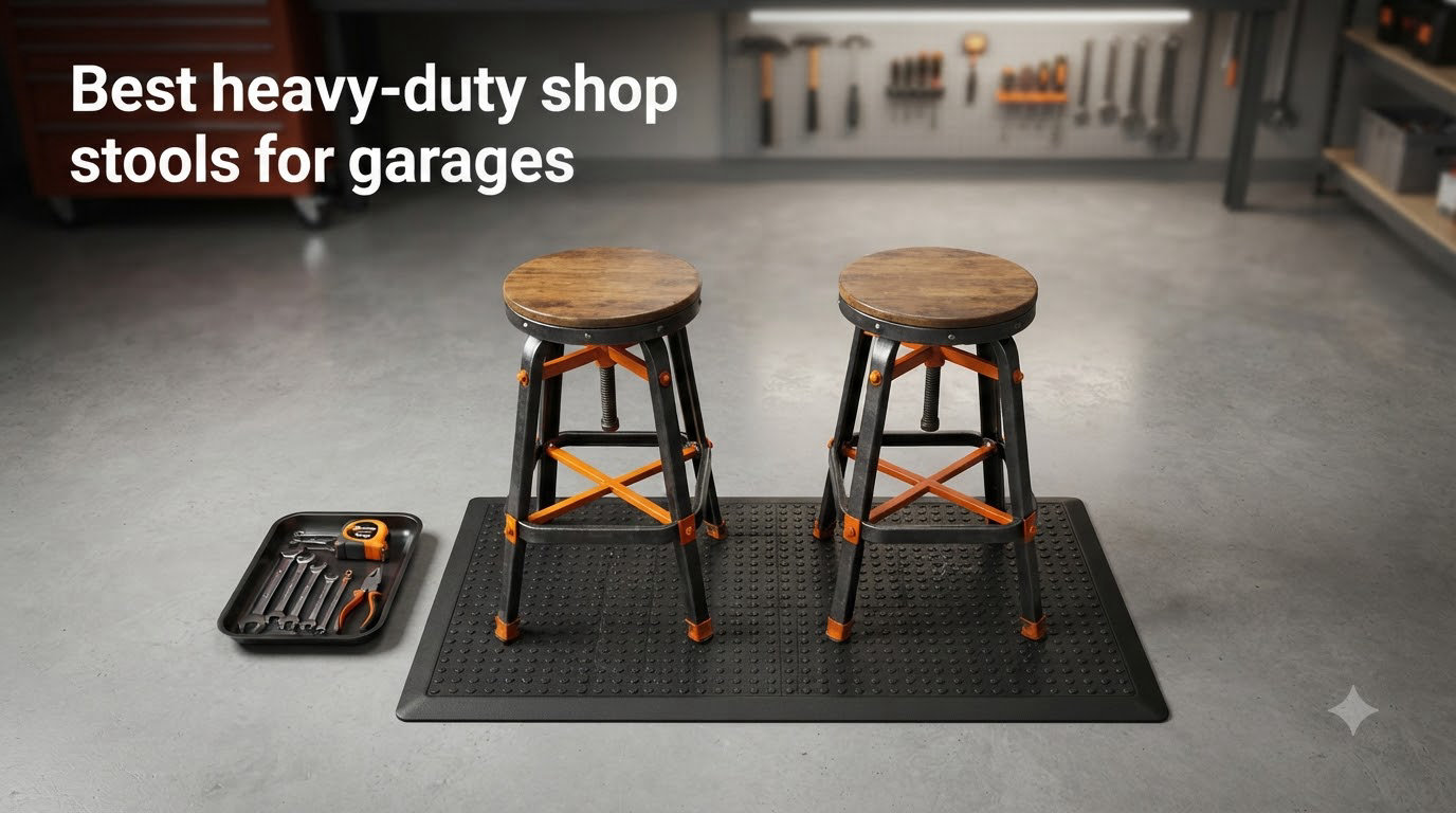 Best heavy-duty shop stools for garages