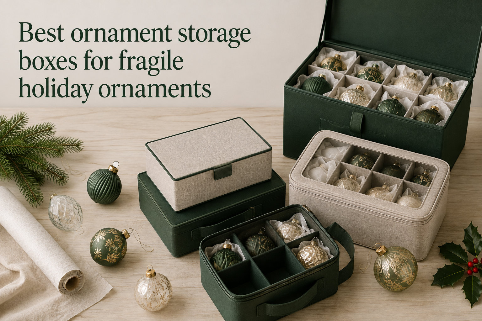 Best ornament storage boxes for fragile holiday ornaments