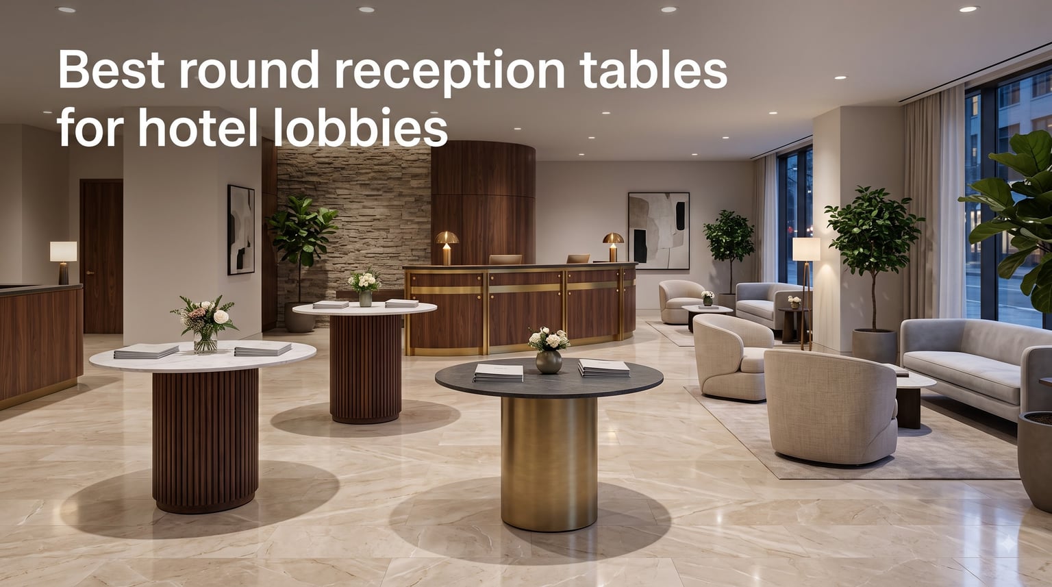 Best round reception tables for hotel lobbies