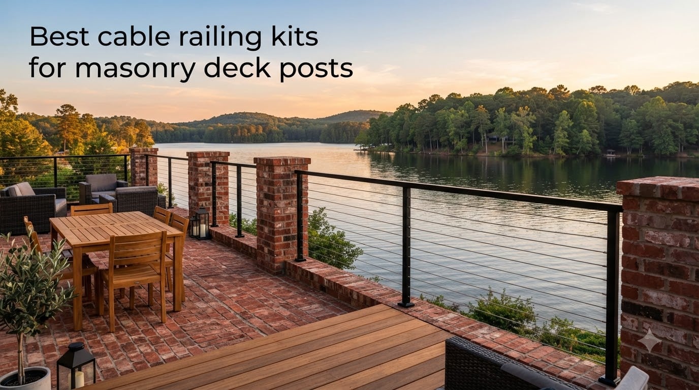 Best cable railing kits for masonry deck posts