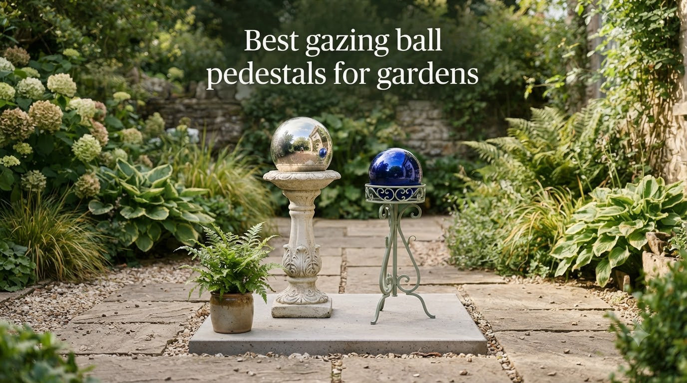 Best gazing ball pedestals for gardens