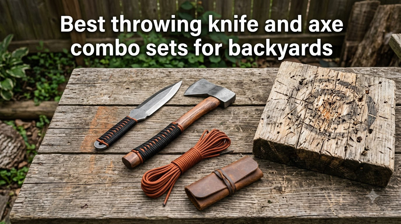 Best throwing knife and axe combo sets for backyards