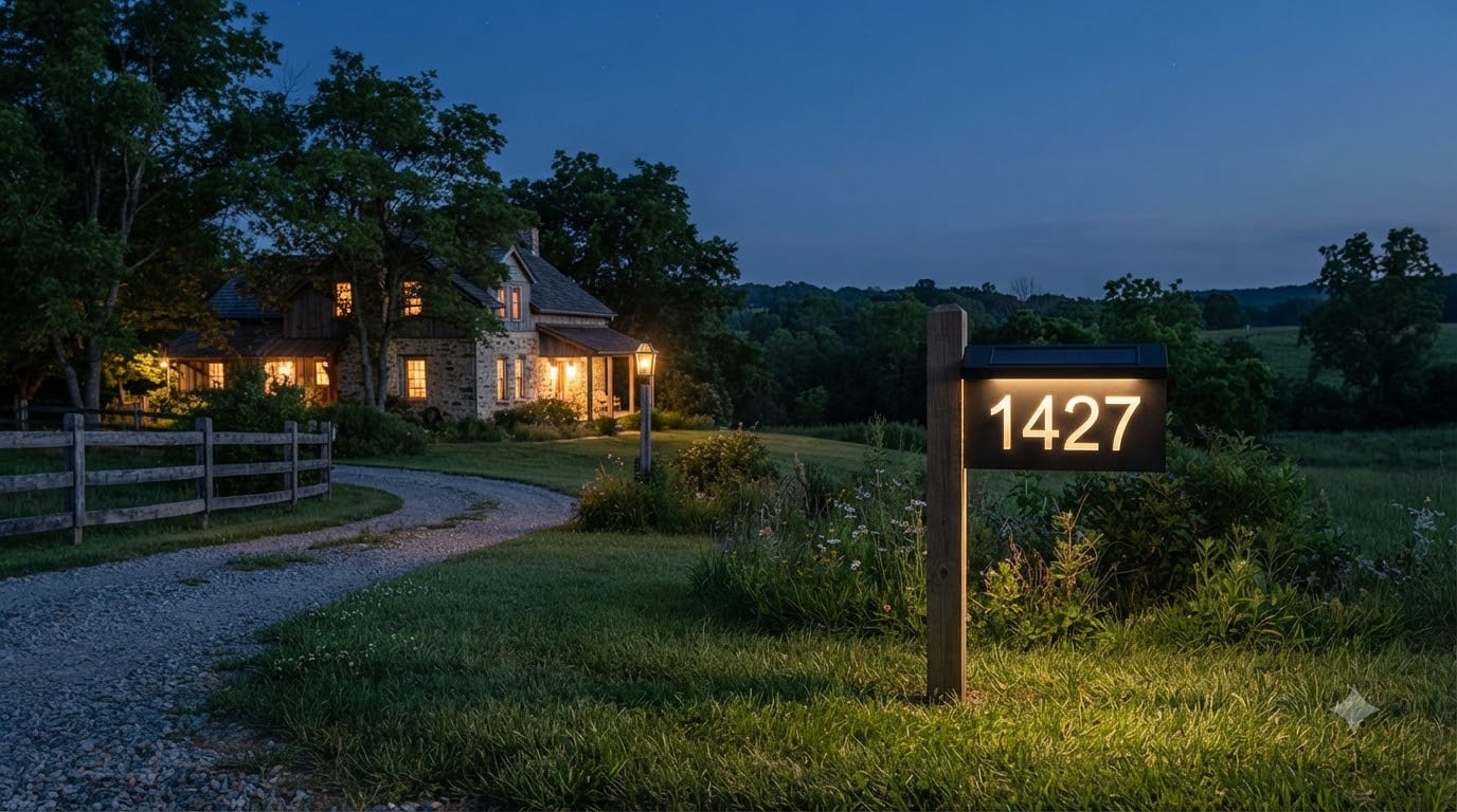 Best large illuminated address signs for rural properties