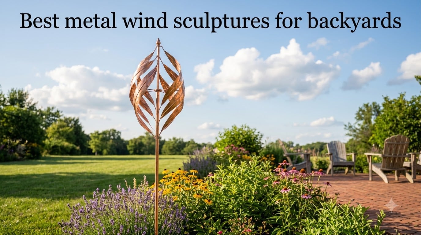 Best metal wind sculptures for backyards