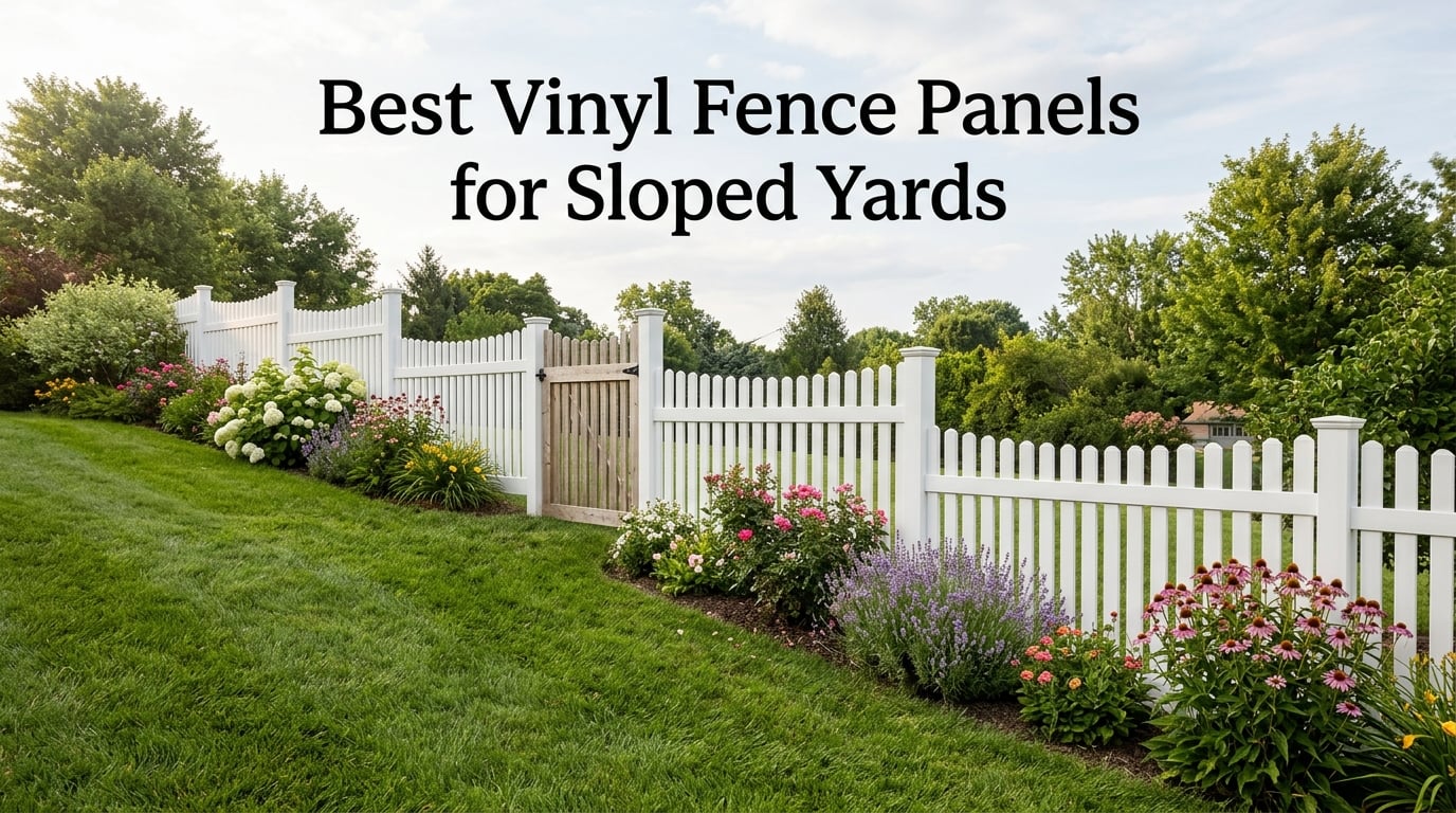 Best Vinyl Fence Panels for Sloped Yards