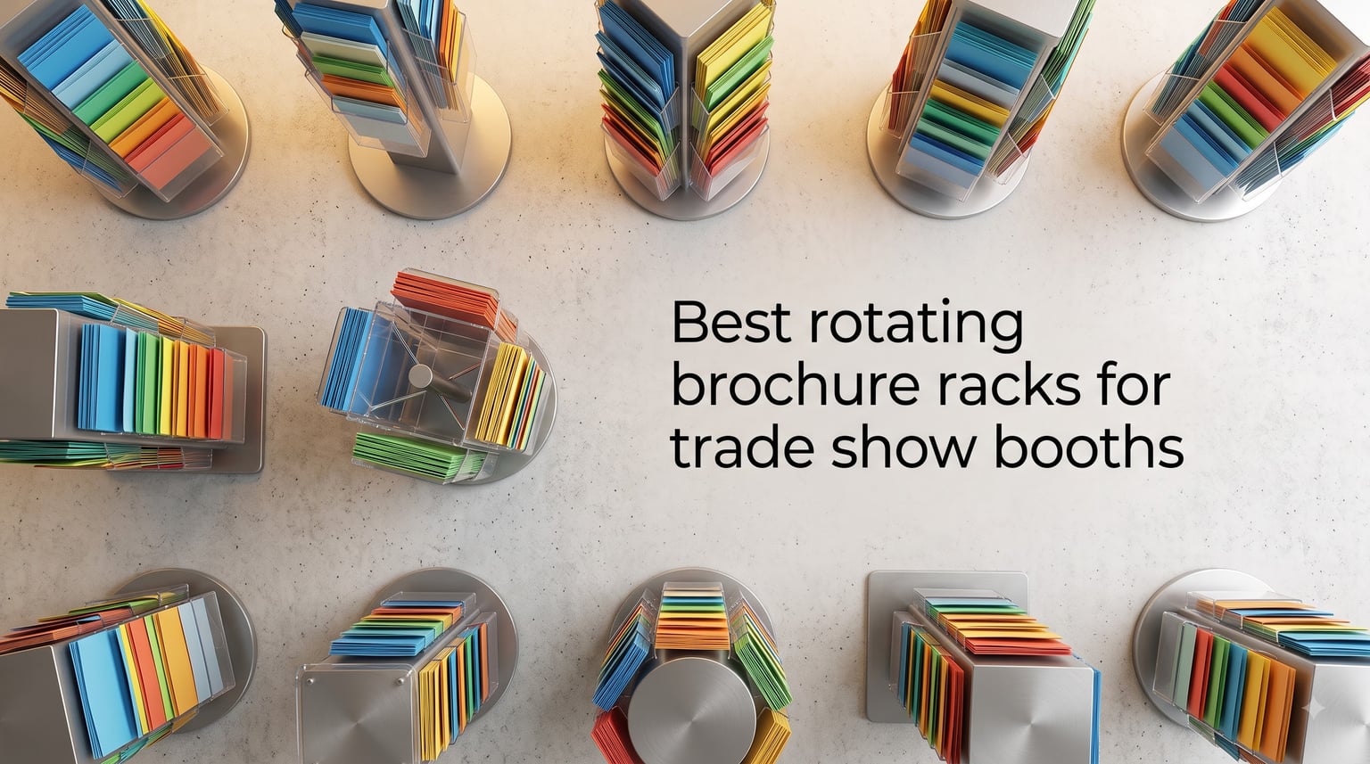 Best rotating brochure racks for trade show booths