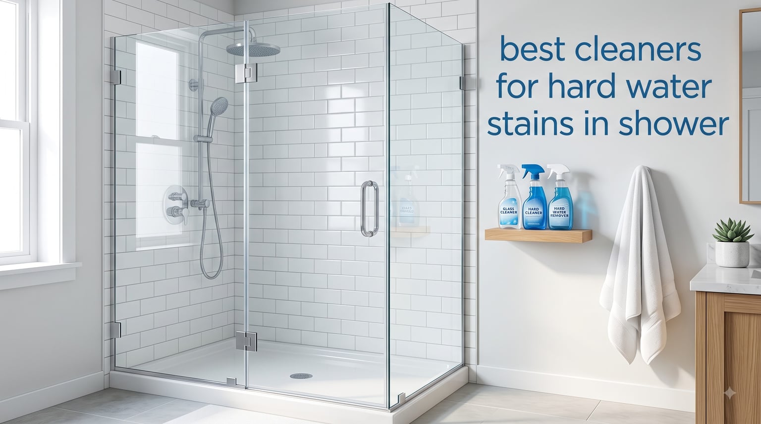 best cleaners for hard water stains in shower