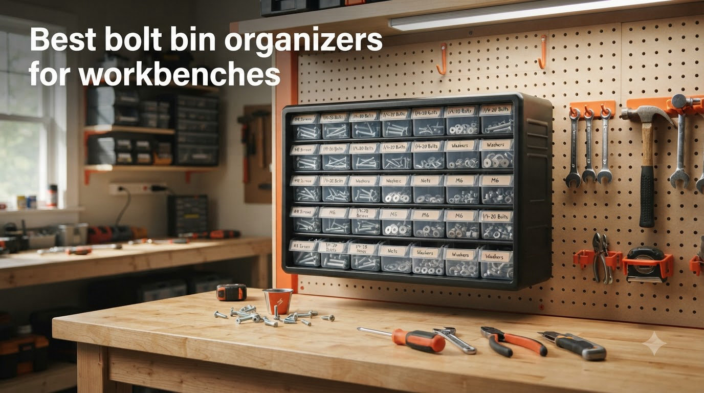 Best bolt bin organizers for workbenches
