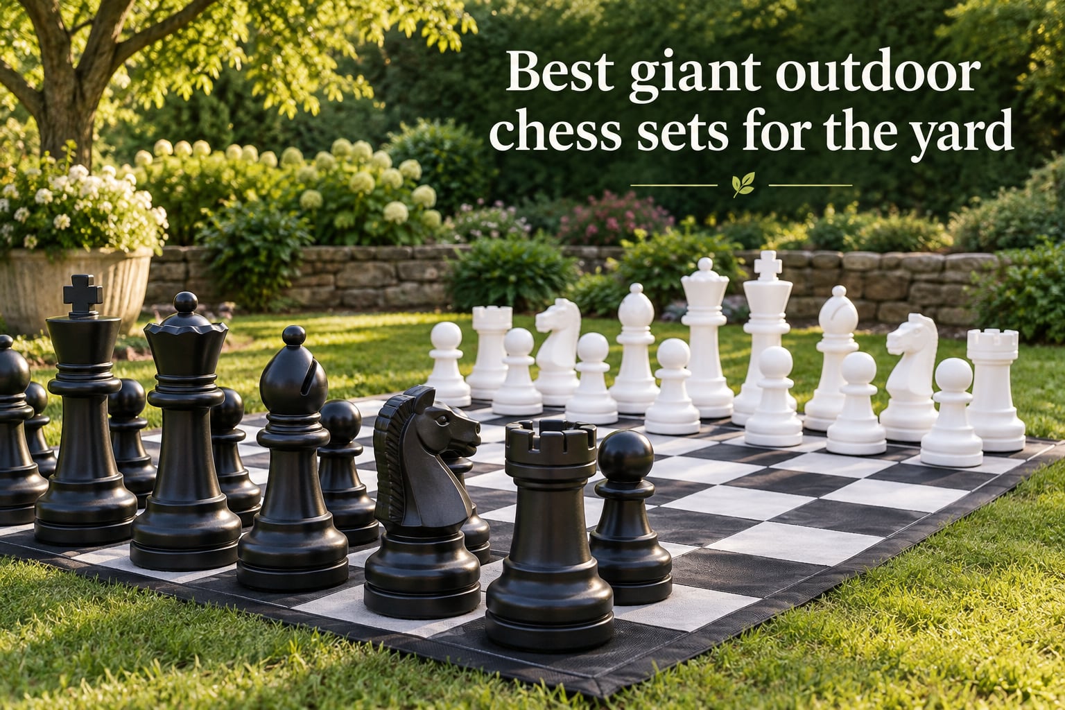 Best giant outdoor chess sets for the yard