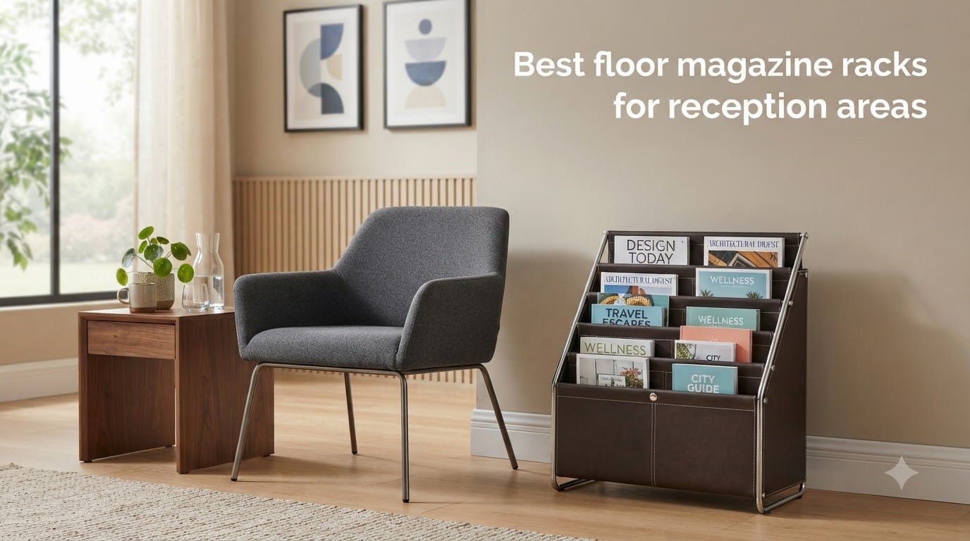 Best floor magazine racks for reception areas