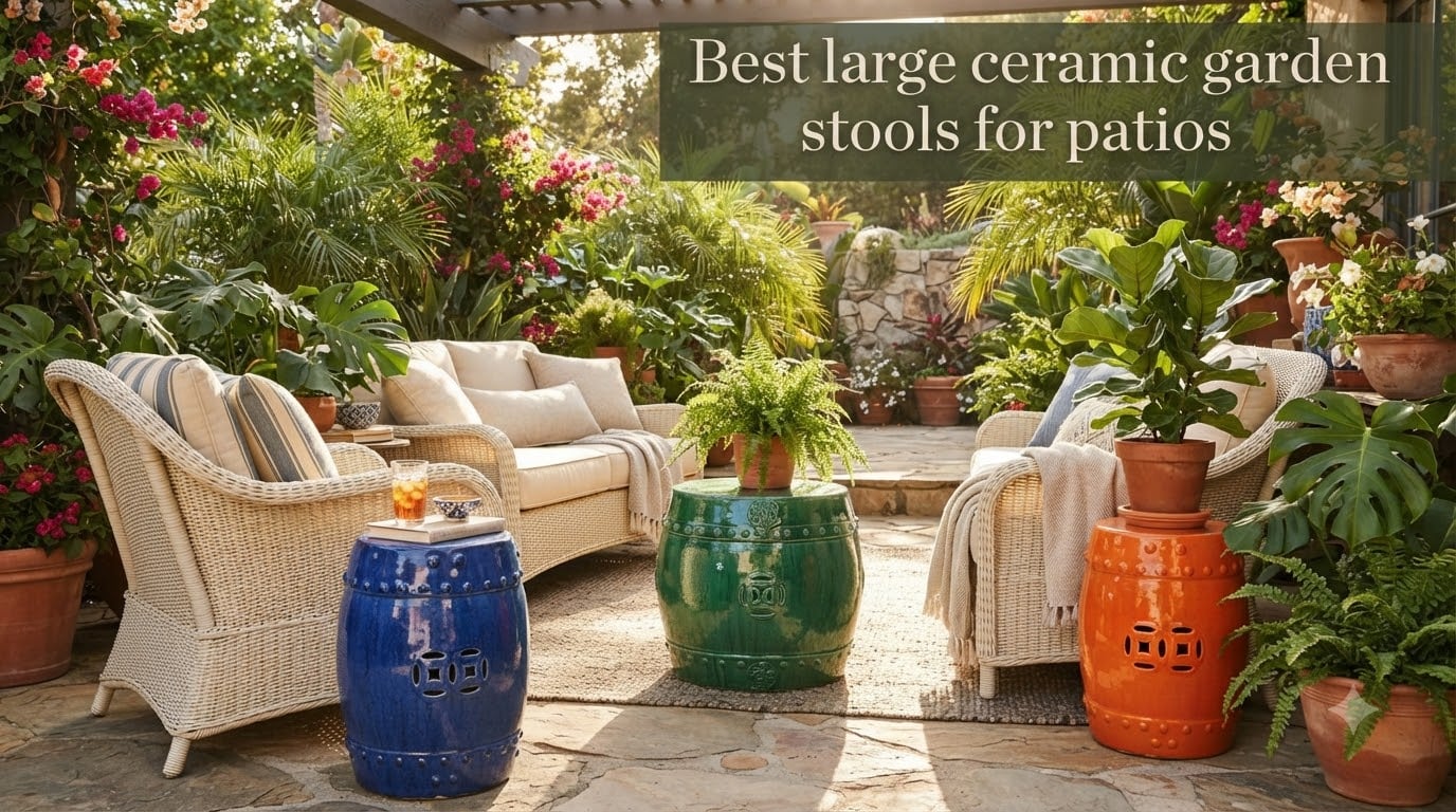 Best large ceramic garden stools for patios