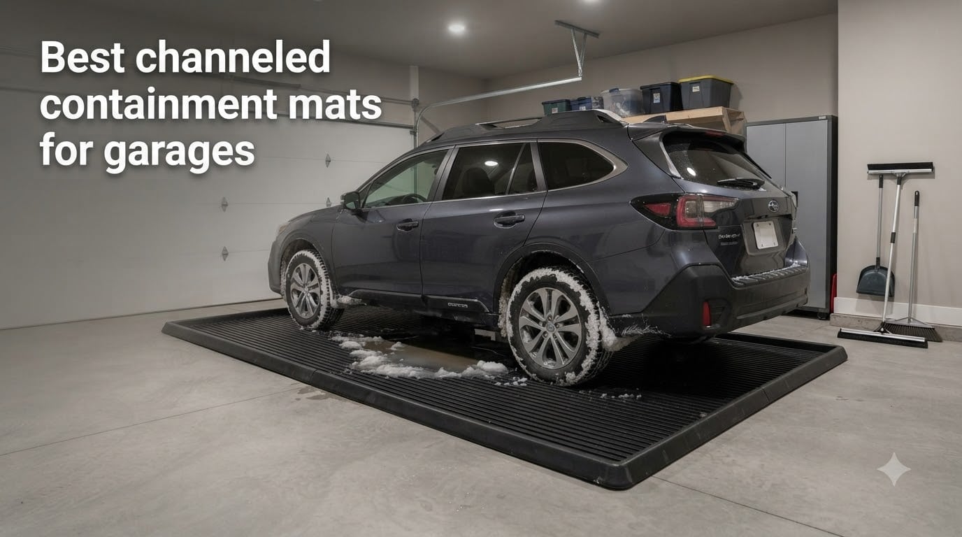 Best channeled containment mats for garages