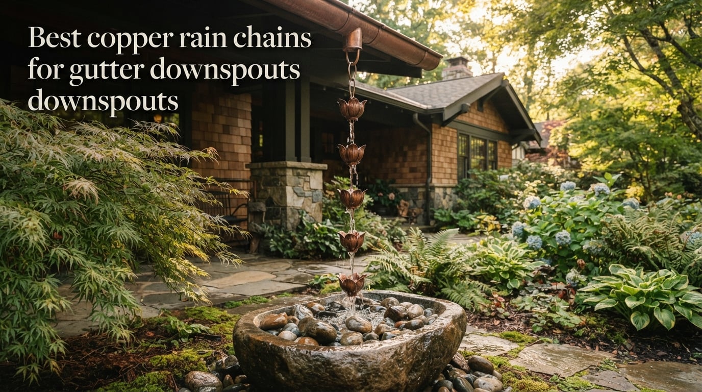 Best copper rain chains for gutter downspouts