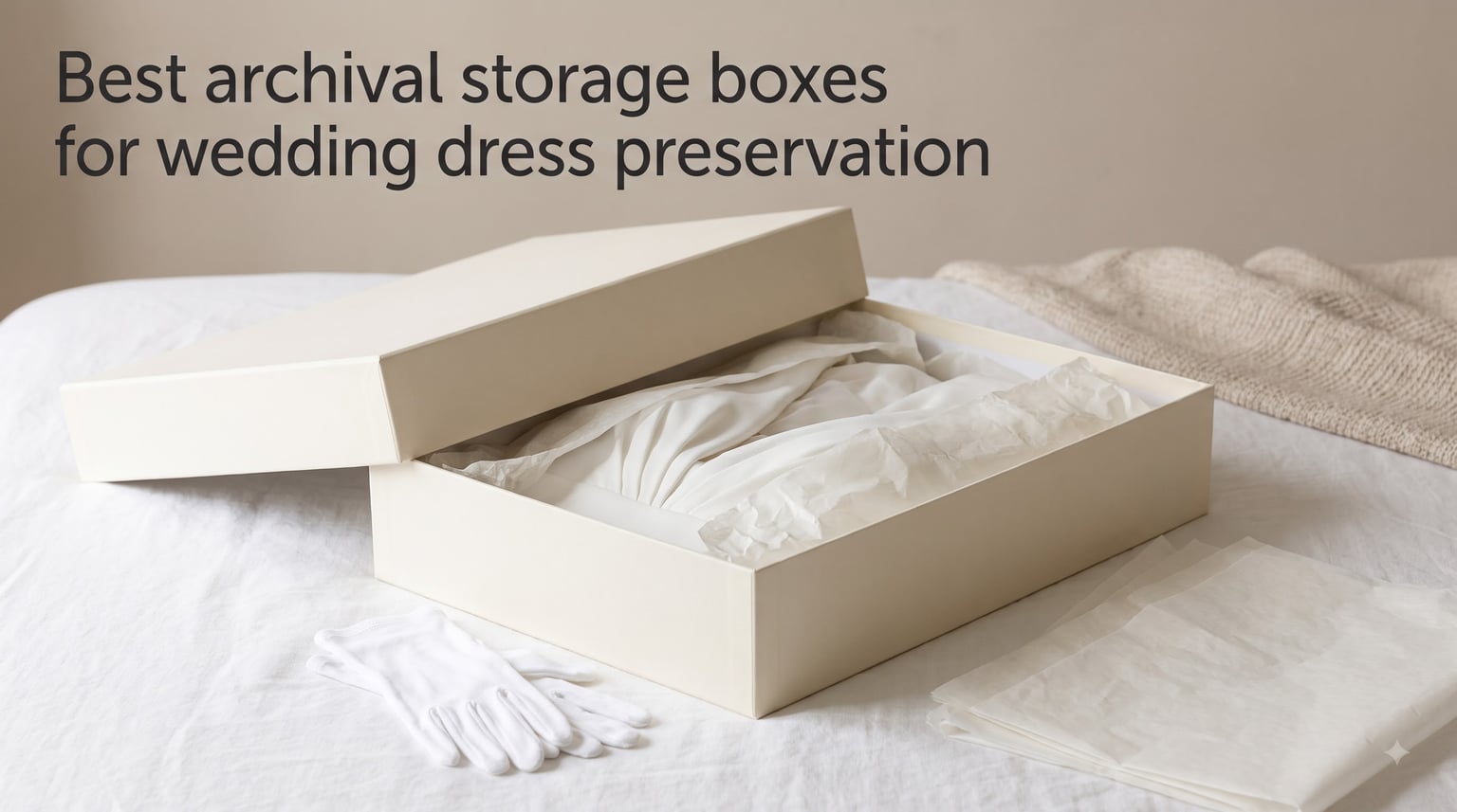 Best archival storage boxes for wedding dress preservation