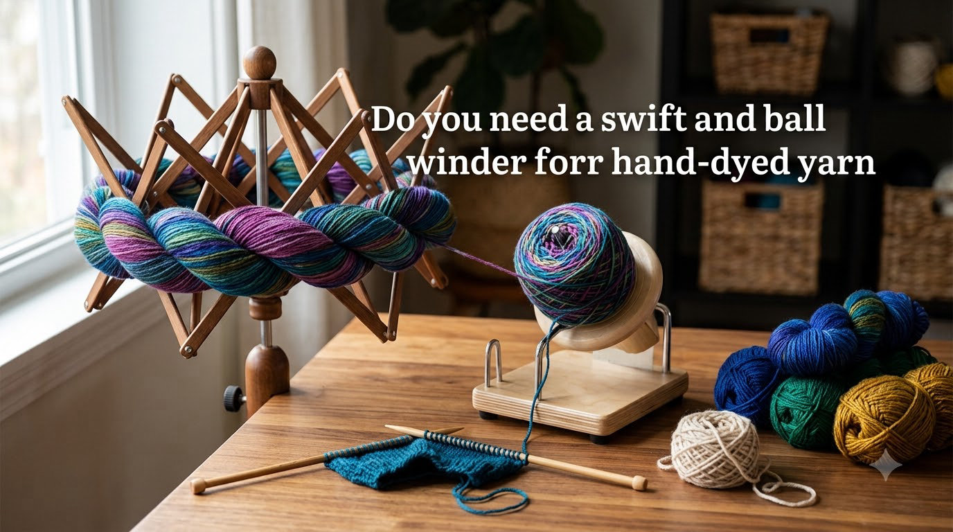 Do you need a swift and ball winder for hand-dyed yarn