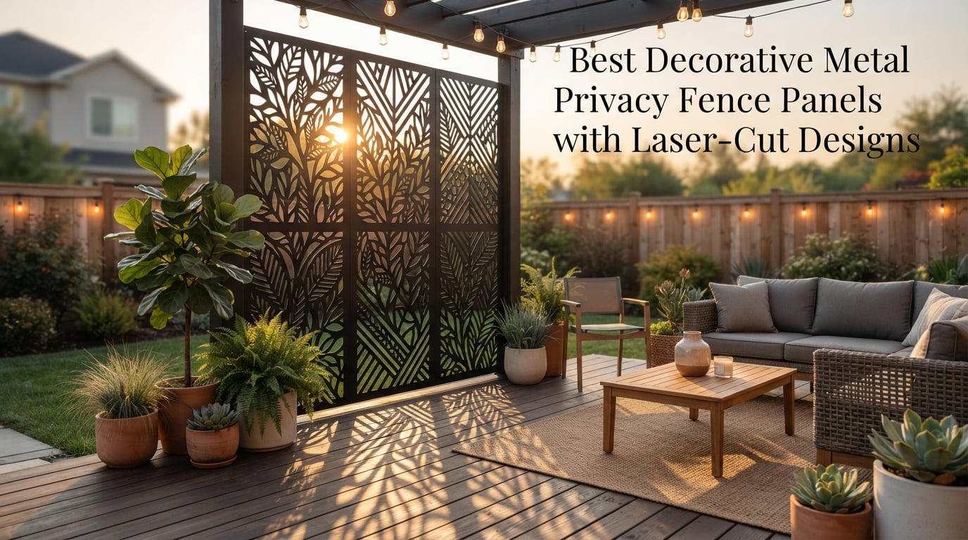Best Decorative Metal Privacy Fence Panels with Laser-Cut Designs