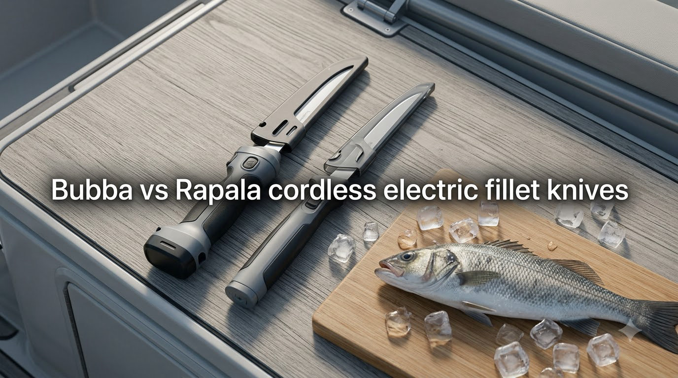 Bubba vs Rapala cordless electric fillet knives
